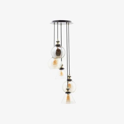 BHS.com Carter Industrial Style Ceiling Cluster Pendant, Bronze