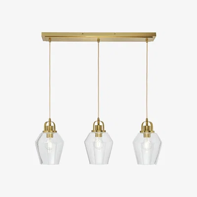 BHS.com Saskia Bubble Glass Diner Pendant Bar, Satin Brass
