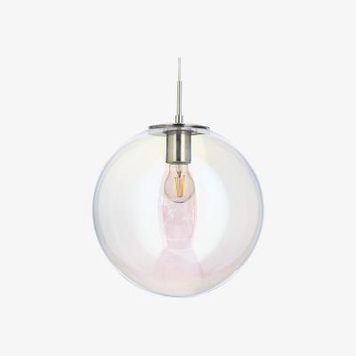BHS.com Petro Iridescent Glass Ceiling Pendant, Nickel