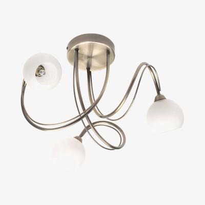 BHS.com Soni Small Flush Ceiling Light, Antique Brass