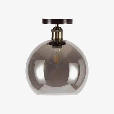 BHS.com Carter Industrial Flush Ceiling Light, Bronze