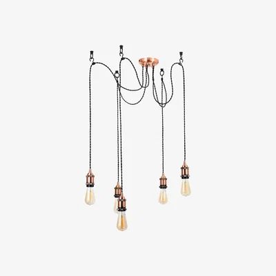 BHS.com Laura 5 Light Ceiling Pendant, Antique Copper