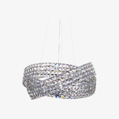 BHS.com Cypress Large Crystal Rings Ceiling Pendant, Chrome
