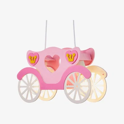 BHS.com Glow Princess Carriage Ceiling Pendant Light, Pink