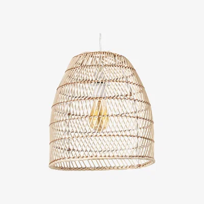 BHS.com Rattan Tall Dome Easyfit Shade, Bleached Natural