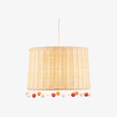 BHS.com Glow Rattan Pom Pom Easy Fit Shade, Natural