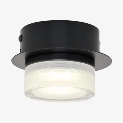 BHS.com Brooke LED Bathroom Dual Mount Ceiling Light, Matte Black