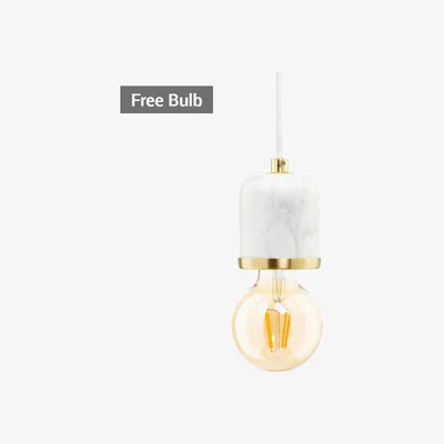 BHS.com Romano Marble E27 Cable Set with 95mm Bulb, Brass