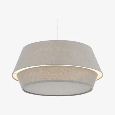 BHS.com Elter Linen Drum Easyfit Shade, Grey