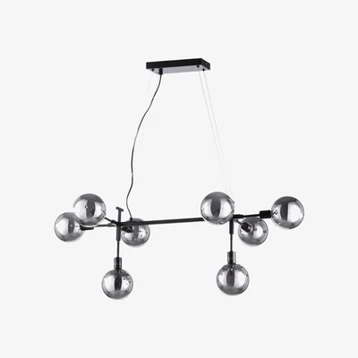 BHS.com Hennock Large Diner Pendant, Satin Black