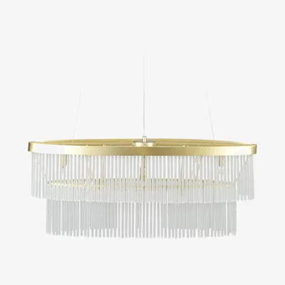BHS.com Aubrey Oval Diner Ceiling Pendant, Brass