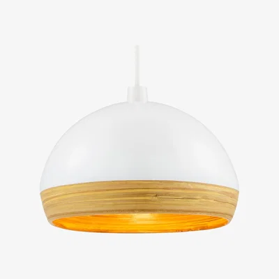 BHS.com Bamboo Dome Easyfit Shade, White