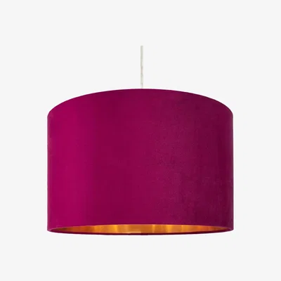BHS.com Large Velvet Easyfit Shade, Raspberry Red
