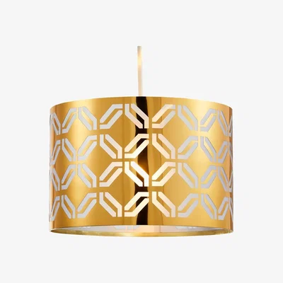 BHS.com Metallic Lasered Easyfit Shade, Brass