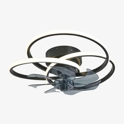 BHS.com Trinity LED Dimmable Fan Ceiling Light, Black