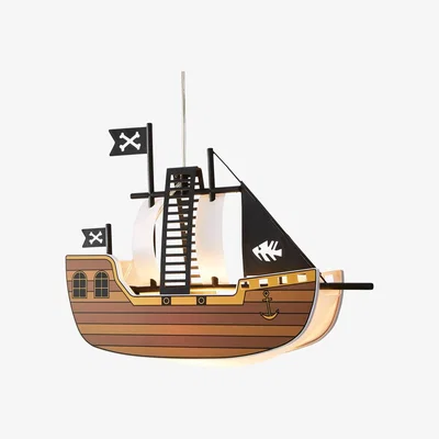 BHS.com Glow Pirate Ship Ceiling Pendant Light, Brown