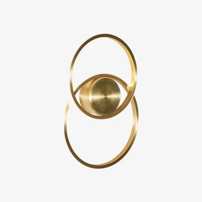 BHS.com Pei Rings LED Ceiling or Wall Light, Satin Brass
