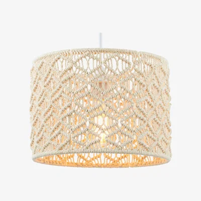 BHS.com Macrame Easyfit Shade, Ivory