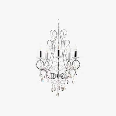 BHS.com Viola Chandelier, Chrome
