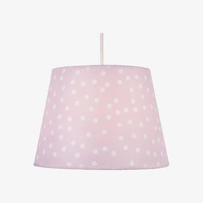BHS.com Glow White Polka Dot Easy Fit Light Shade, Pink