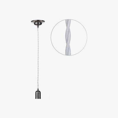 BHS.com Grey Twisted Cable Kit, Black Nickel
