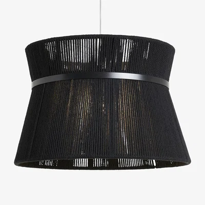 BHS.com Vera String Bound Double Easyfit Shade, Black