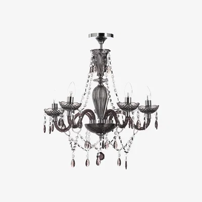 BHS.com Charlotte Semi Flush Ceiling Light, Smoke