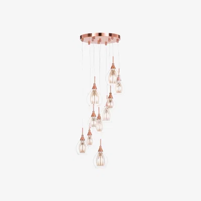 BHS.com Carmella 10 Light Cluster, Copper