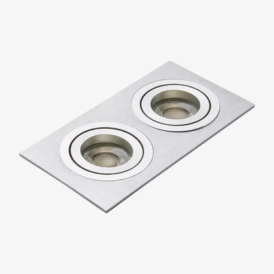BHS.com Faina Adjustable Double Squared Recessed Downlight, White