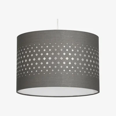 BHS.com 30cm Laser Cut Easyfit Shade, Grey