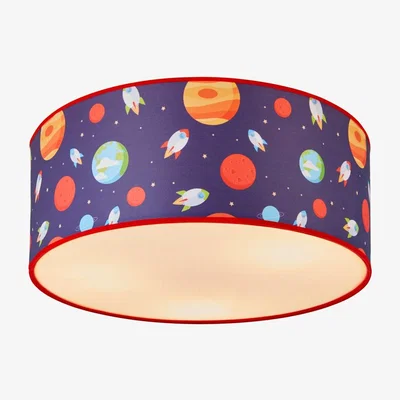 BHS.com Glow Outer Space Flush Ceiling Light, Blue