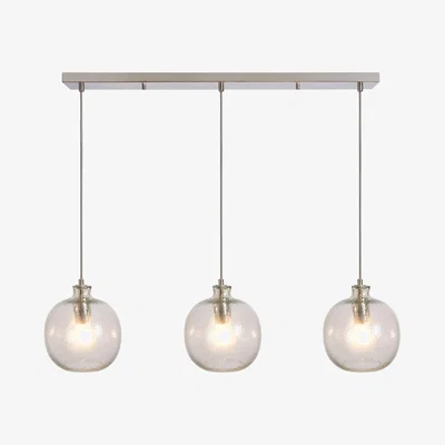BHS.com Alfie Bobble Glass 3 Light Pendant Bar, Clear