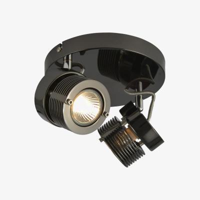 BHS.com Lucas Twin Ceiling Spotlight Plate, Black Chrome