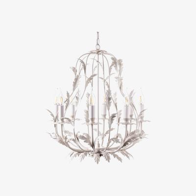 BHS.com Flo 8 Light Chandelier, Satin Ivory