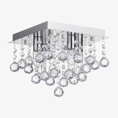 BHS.com Tampa Small Bathroom Flush Ceiling Light, Chrome