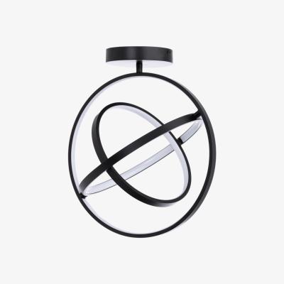 BHS.com Ingel Rings Orbital LED Flush Ceiling Light, Satin Black