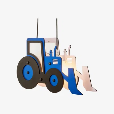 BHS.com Glow Tractor Ceiling Pendant Light, Blue