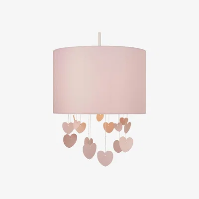 BHS.com Glow Hearts Mobile Easy Fit Shade, Pink