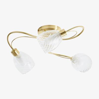 BHS.com Arya Tangle Bathroom Flush Ceiling Light, Satin Brass
