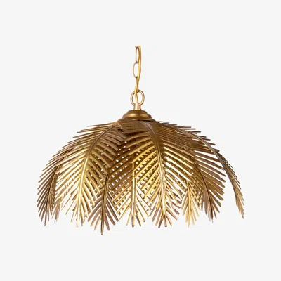 BHS.com Brookby Palm Pendant, Satin Brass
