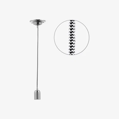 BHS.com Herringbone Twisted Cable Kit, Polished Nickel