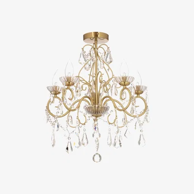 BHS.com Daphne 5 Light Bathroom Chandelier, Satin Brass