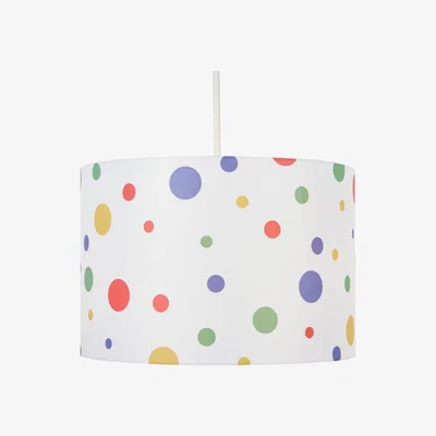 BHS.com Glow Coloured Dots Easy Fit Light Shade, White