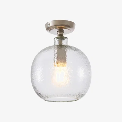 BHS.com Alfie Bobble Glass Flush Ceiling Light, Clear