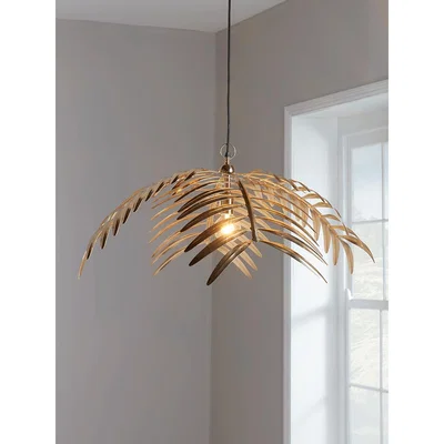 Cox and Cox Gold Palm Pendant
