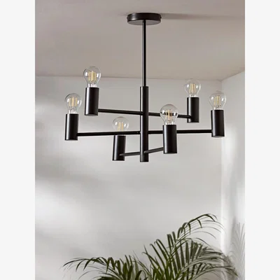 Cox and Cox Six Arm Metal Pendant