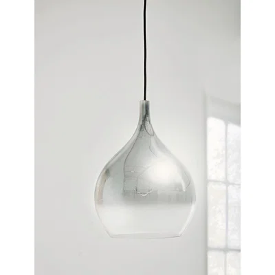 Cox and Cox Teardrop Silver Lustre Pendant
