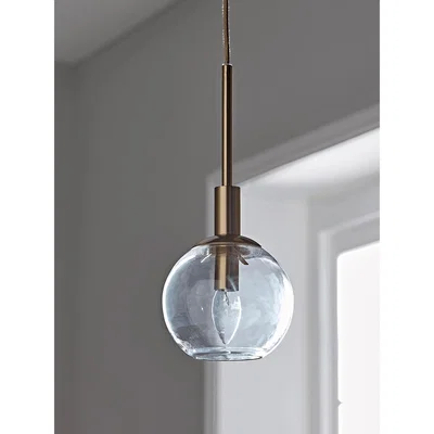 Cox and Cox Globe & Brass Pendant