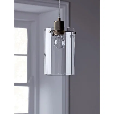 Cox and Cox Glass & Antique Bronze Pendant