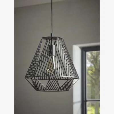 Cox and Cox Tapered Geometric Cage Pendant